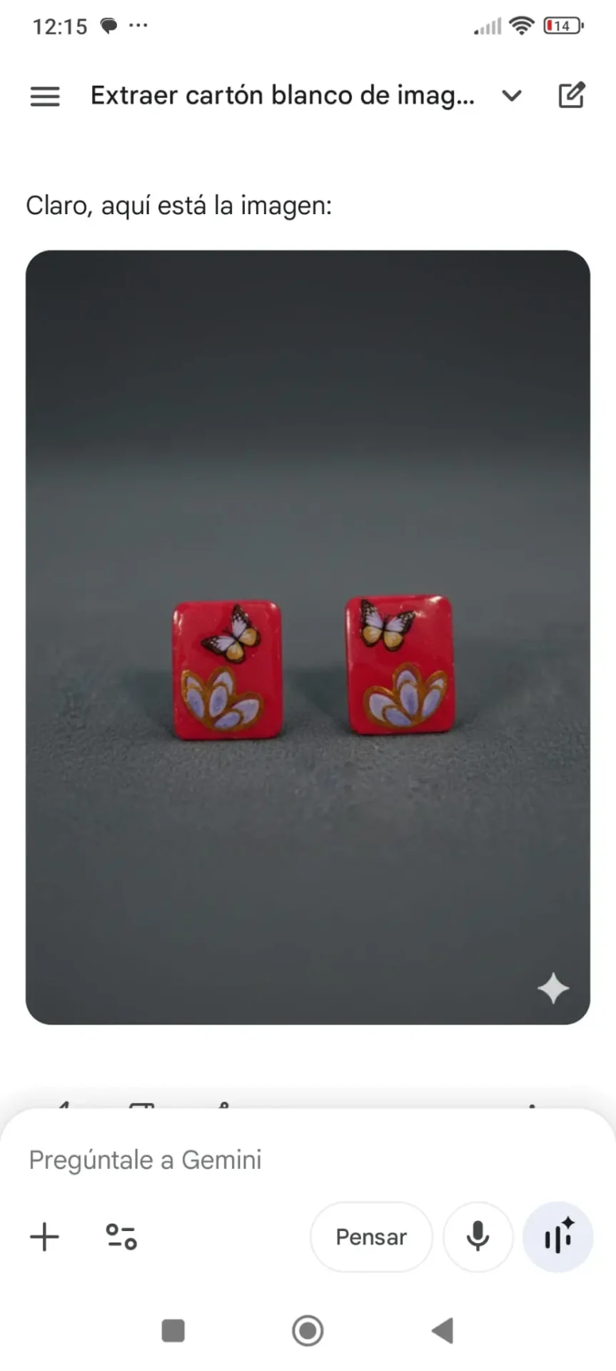 Pendientes Botón Rosa Pendientes Botón Rosa