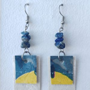 Pendientes Azul y Amarillo