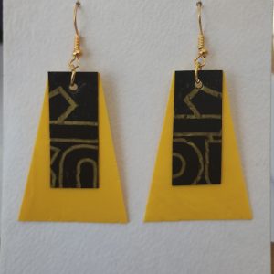 Pendientes Amarillo y Negro